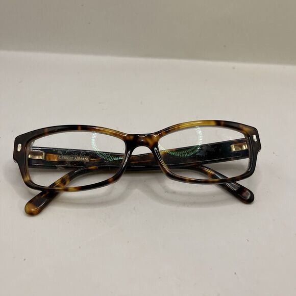 Giorgio Armani Eyeglasses Tortoise Brown Designer Frames Only - Picture 2 of 6